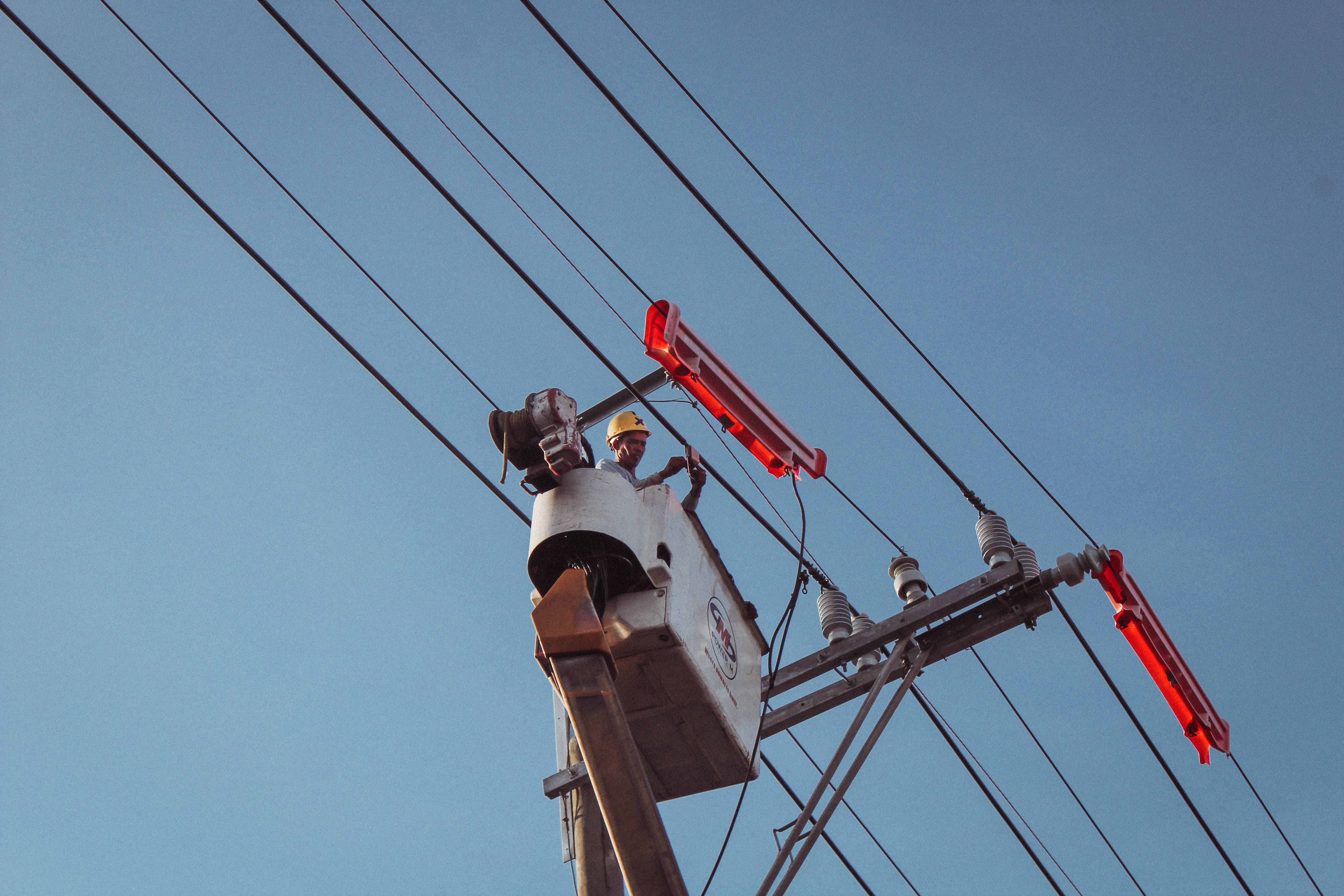Electrical work background